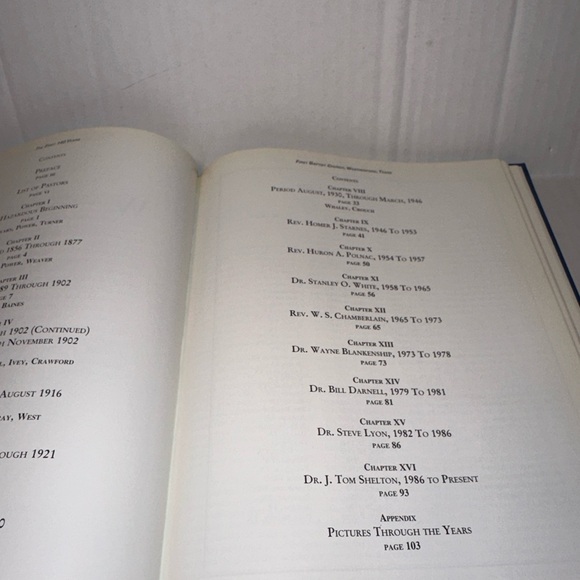 First Baptist Church Weatherford Texas “The First 140 Years” Book 1997. - Picture 5 of 13